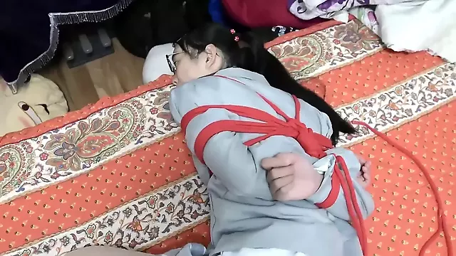 Asian bondage, japanese pantyhose vibrator, japonais en collants blanc