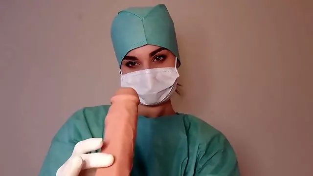 Infirmiere Blowjob, Femme Nurse, Femme Solo, Branlette De Gants, Infirmière Gloves, Gant Solo